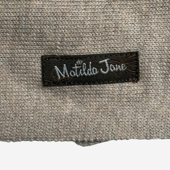 Matilda Jane Women's Come On Over Wrap Cardigan Fringe Accents - Picture 12 of 14